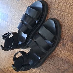 Dr. Martens Black Sandals, Like New, Size 11